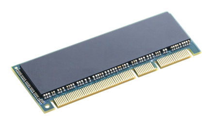 Transparent memory module, Transparent background, PNG file