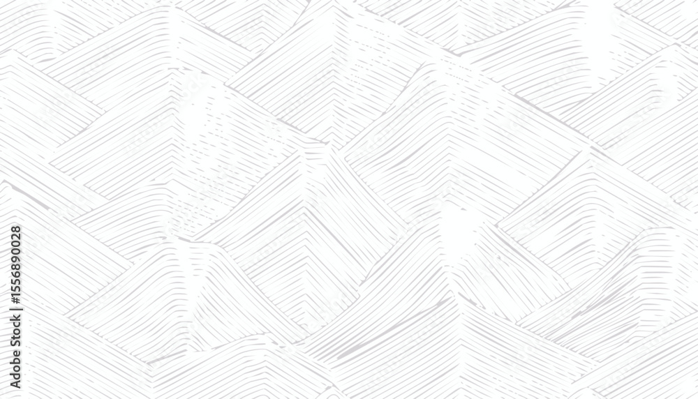 Poster abstract geometric pattern of overlapping white and light gray mountain shapes background