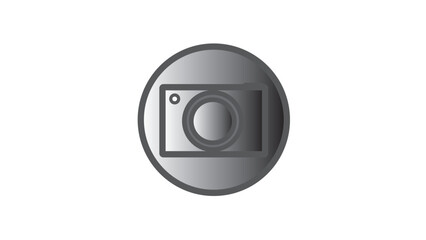  Abstract camera icon, flat illustration of vector icon,glyph photo camera collection. Picture symbol.