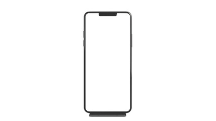 Sleek smartphone with transparent background for showcasing mobile app designs