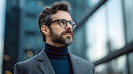 portrait of a handsome young man
