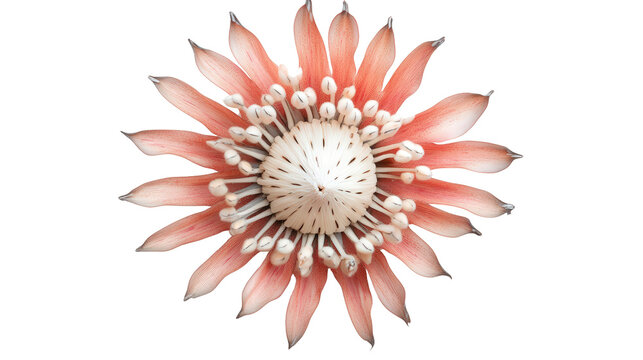 Spiky protea pin cushion bloom Transparent background, PNG file - Powered by Adobe