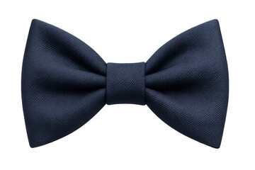 Elegant navy bow tie lending refined charm, isolated on transparent backdrop