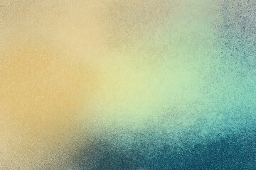 Grainy Colorful Overlay: Abstract Teal and Gold Gradient Texture Background
