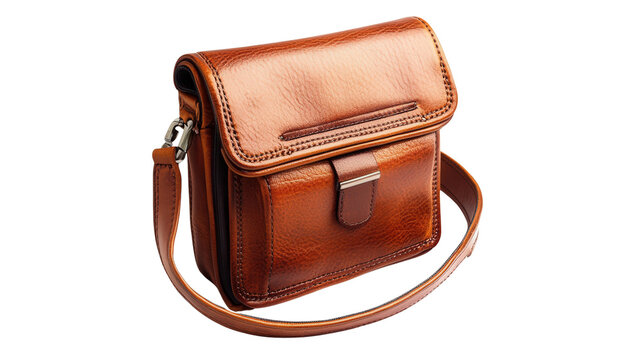 Traveler crossbody pouch with ID window Transparent background, PNG file