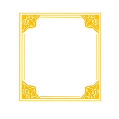 gold mandala ornament frame decoration