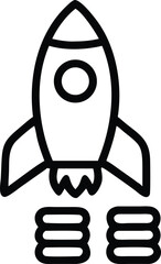 Rocket Launching From A Gold Coin Stack Symbolizi