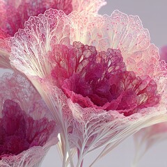 close up of a pink peony