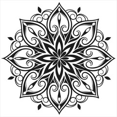  Vector doodle mandala . Ornamental luxury mandala Mandala Line Illustration . various mandala . Mandala Pattern Designs . Henna mandala. Mehndi style. Decorative pattern in oriental style.