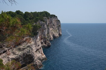 Scenic view of the cliffs in Adriatic sea