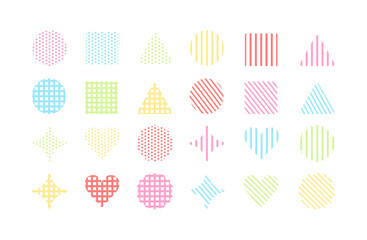 シンプルな柄アイコンセット