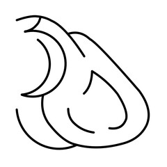 Obraz premium beef meat vector icon