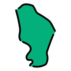 手書き_アゼルバイジャン_シルヴァン_ベクター素材