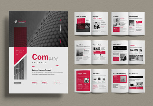 Company Profile Layout Template