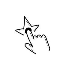 click pointer handdrawn