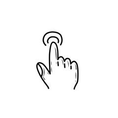 click pointer handdrawn