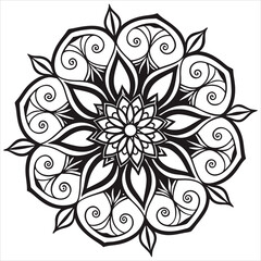 Vector doodle mandala . Ornamental luxury mandala Mandala Line Illustration . various mandala . Mandala Pattern Designs . Henna mandala. Mehndi style. Decorative pattern in oriental style.