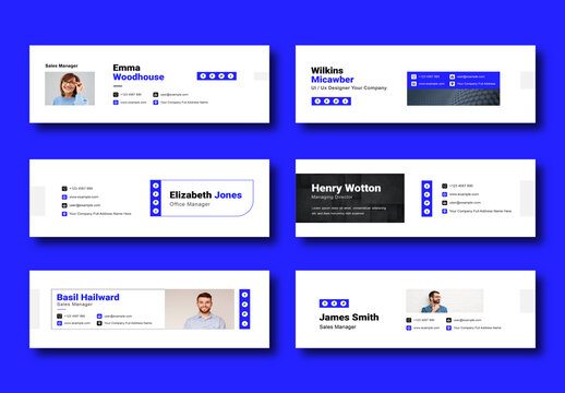 Email signature Template Layout