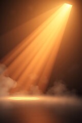 Illuminating Spotlight on Misty Stage for Performance or Presentation