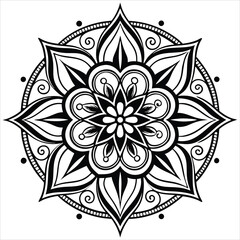Vector doodle mandala . Ornamental luxury mandala Mandala Line Illustration . various mandala . Mandala Pattern Designs . Henna mandala. Mehndi style. Decorative pattern in oriental style.	