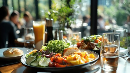 Work Lunch Break, Office Dining, Professional Networking, Business Lunch, Corporate Meetings, Coffee Breaks, and Workplace Collaboration for Marketing and Business Solutions