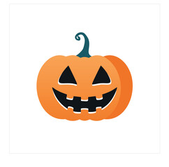 Happy halloween jack o lantern pumpkin face