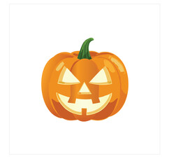 Happy jack o lantern halloween pumpkin design