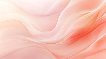 Obraz premium Peach fabric with soft waves, and texture.