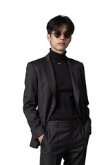 handsome young man in sunglasses