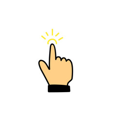 click pointer vector