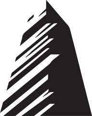 Striped Modern Skyscraper Illustration