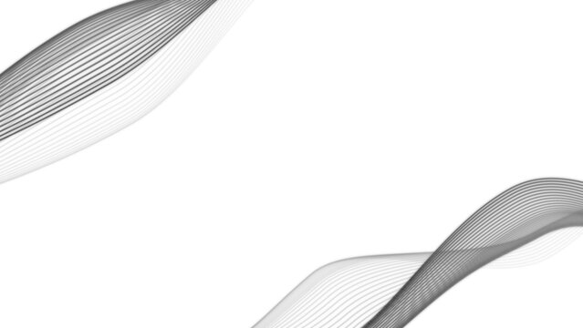 Spectrum waves color line on white background