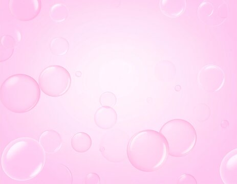 Pastel pink bubbles