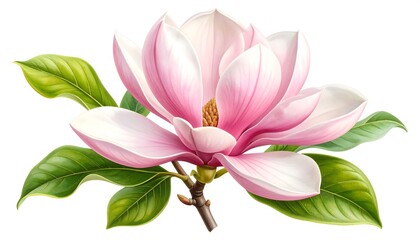 Naklejka premium Detailed magnolia blossom