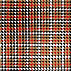 Hounds tooth seamless vector pattern for fabrics, textile, print and background. Dog's tooth clothing design.