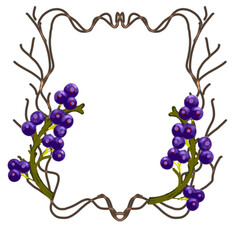 vector floral frame