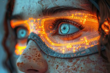 Futuristic Digital Glasses Enhancing Vision and Style