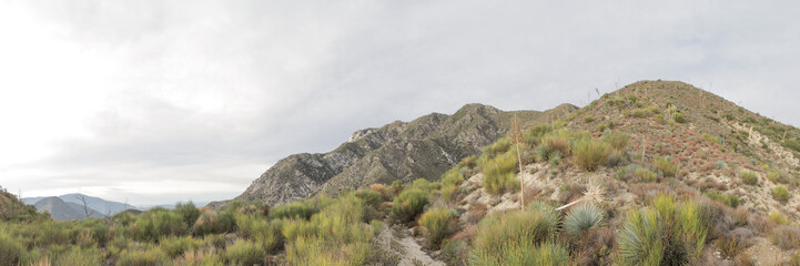 Panorama of Mountains in Los Angeles County