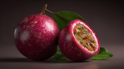 Passion Fruit Still Life Exotic Fruit Close Up Photography Tropical Food Delicious Healthy Bright
