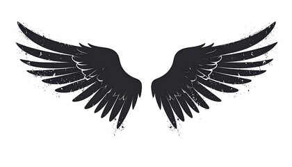 Fototapeta premium Pair of dark wings