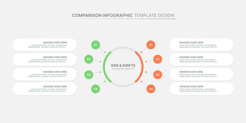 Modern Comparison Infographic Design Template