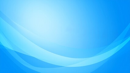 青い抽象的な波の背景イメージ 余白 16:9サイズ AI生成素材