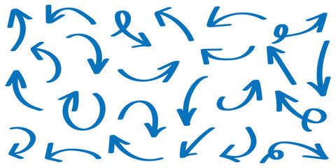 arrows set for business plan, presentation and education. Sketch arrow vector set. Hand drawn arrows, mark point icon design collection. vector illustration on white background.