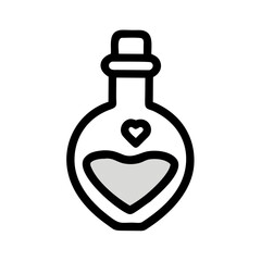 Light gray heart shape on white background love romance