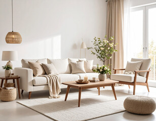 Create a cozy living room embracing neutral tones in your space