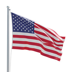 Fototapeta premium American Flag: Waving Proudly
