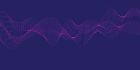Minimalist Purple with Abstract Line Accents