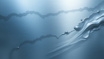 Abstract blue texture with flowing water and metallic sheen, perfect for backgrounds and visual designs.