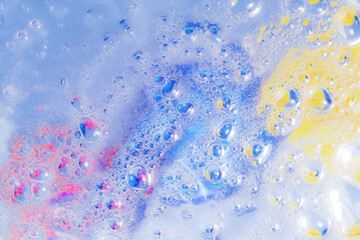 Abstract background with colorful picturesque pastel colors. Macro liquid substances. Biology,...