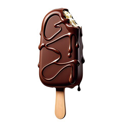 Chocolate Coated Ice Cream Bar, Generative AI
